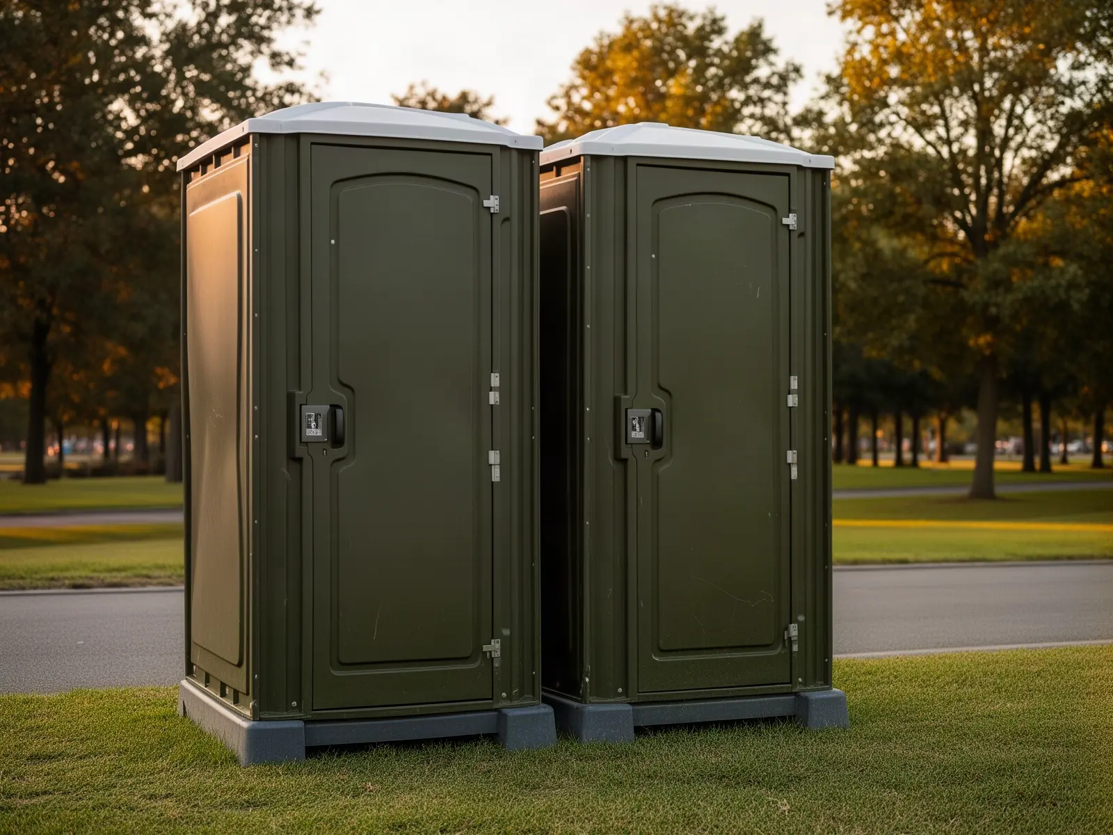 Clean porta potty unit from Silver Glen Porta Potty Rental in Lutz, FL